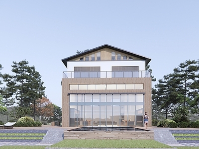 现代民宿建筑 山地民宿建筑