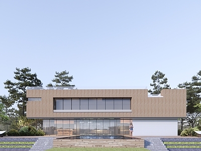 现代民宿建筑 山地民宿建筑