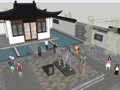 新中式其他公共建筑 戏台 文旅 施工图