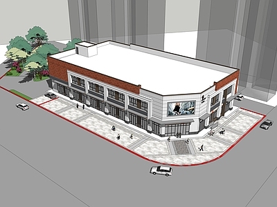 现代极简其他公共建筑 市场 农贸市场 肉菜市场