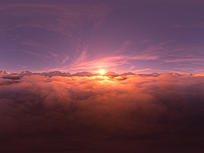 现代天空HDR 宇宙星空HDR 日出HDR