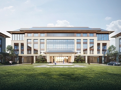 新中式中式办公楼 多层办公楼 高层办公楼 政府办公楼