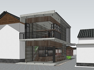 现代工业小公建 小酒馆 咖啡店 乡村改造 茶咖空间
