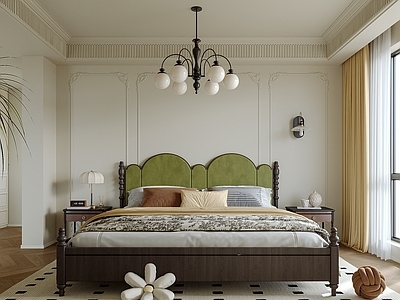 现代法式家居卧室 主卧 次卧