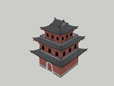 中式小公建 塔 阁楼
