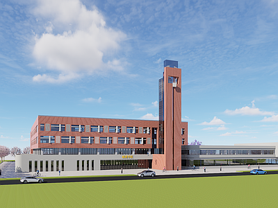 现代大学教学楼 学院楼