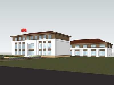 新中式现代小公建 办公 宿舍 项目部