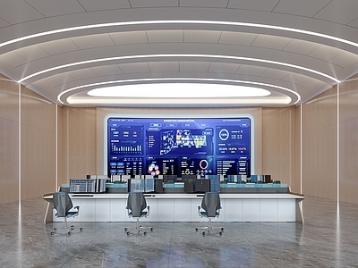 现代其他办公空间 指挥室