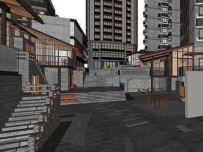 中式商业街 城市更新旧改项目 四贤巷 文化市场 传统中式建筑 传统文化步行街