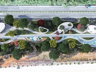 现代口袋公园 口袋公园 体育公园 儿童乐园 观景栈道 景观平台