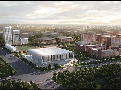 现代学校建筑 二层体育看台 体育馆游泳馆 精品 施工图
