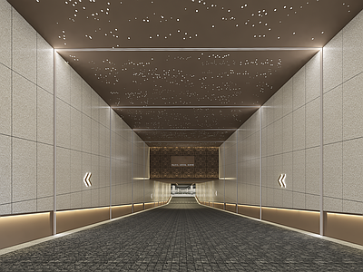复古其他公共空间 地库坡道