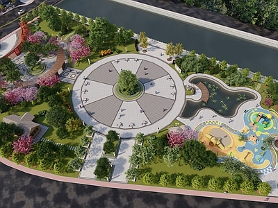 现代新中式广场景观 现代城市广场 现代休闲广场 现代城市公园 现代口袋公园 乡村广场