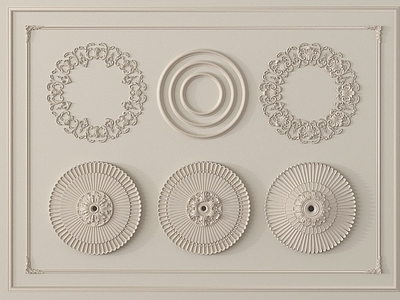 法式雕花 法式复古雕花 灯盘