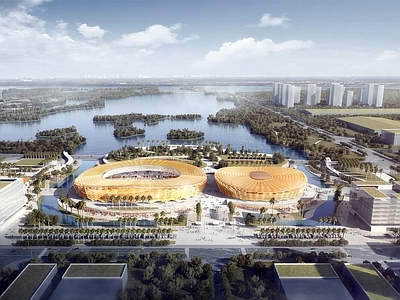 现代体育建筑 珠海体育中心投标 奥体中心投标方案 珠海奥体中心方案
