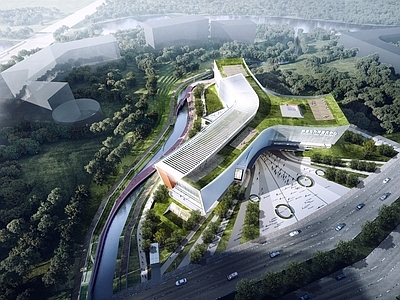 现代极简其他公共建筑 办公楼