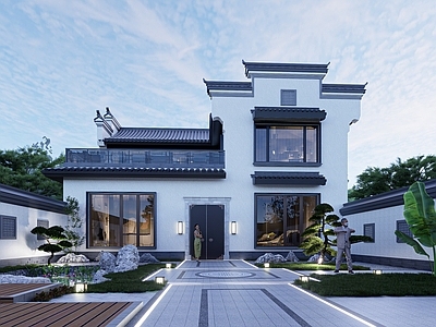 新中式多层住宅 别墅