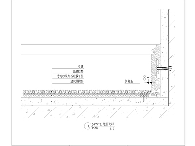 地毯节点 地毯 踢脚线 节点图 施工图