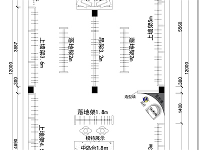 现代服装店 服装店平面布局图 专卖店 施工图