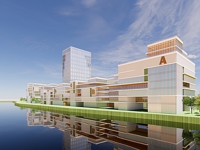现代其他商业建筑 沿河商业建筑