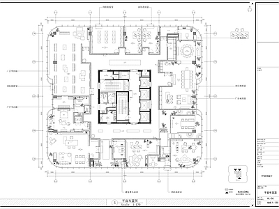 现代整体办公空间 办公空间 深化图纸 施工图