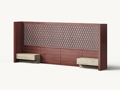 现代轻奢其他床 床背景