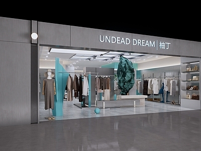 现代轻奢服装店 服装店 潮流时尚店