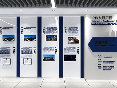 现代文化墙 现代新中式文化墙 企业文化墙 企业发展历程