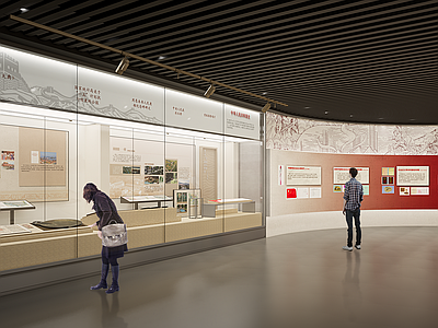 现代民俗展厅 博物馆展柜 历史文化
