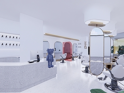 现代理发店 现代理发店 简约理发店