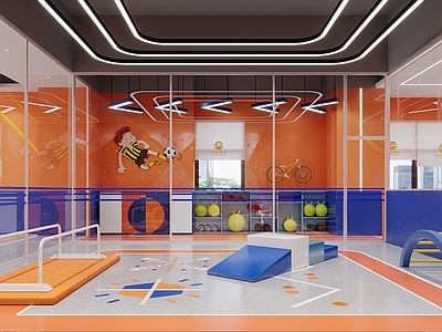 现代幼儿园 室内儿童乐园 幼儿园教室
