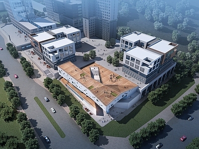 现代产业园建筑 创意园区 总部办公 高层厂房 施工图
