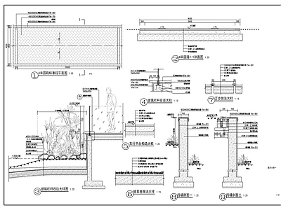 景观节点 园建通用大样 施工图