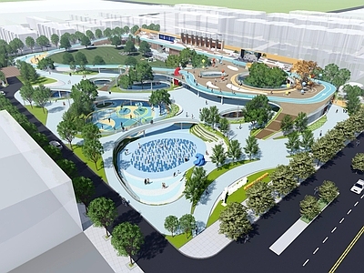 现代体育公园 体育公园 公园景观 运动 景观 城市更新