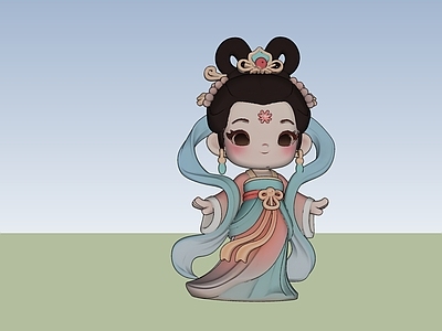 现代新中式其他摆件 貂蝉 仙女 古装女 手办 雕塑