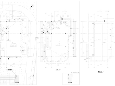 现代新中式其他商业建筑 售楼部建筑 二层小型售楼部 施工图