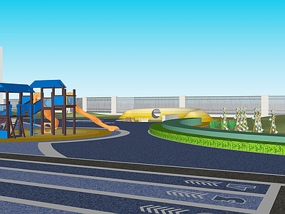 现代教育校园景观 幼儿园