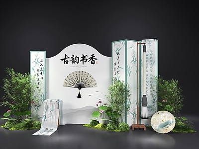 现代其他美陈 书法美陈 商场美陈 艺术美陈 美陈