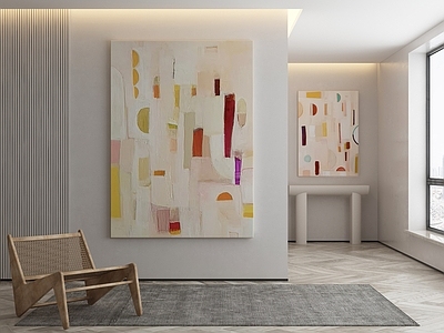 现代侘寂挂画 油画 书房挂画 茶室挂画 客厅挂画 玄关挂画