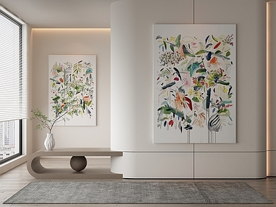 现代侘寂挂画 油画 书房挂画 茶室挂画 客厅挂画 玄关挂画