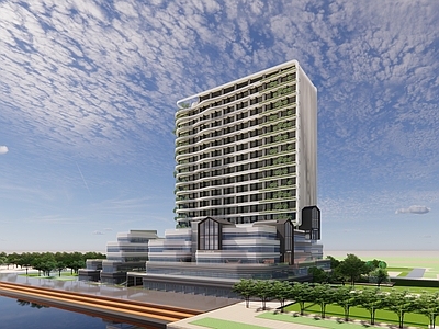 现代酒店建筑 高层酒店建筑 温泉酒店建筑
