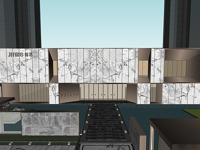 现代展览馆建筑 博翠艺术馆 示范区 展示中心