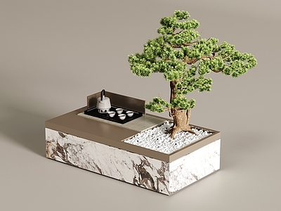 现代其他景观 景观小品 卡座