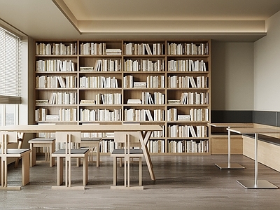 现代图书馆 图书馆 阅读室