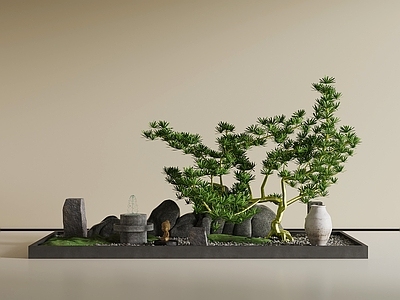 新中式其他景观小品 新中式景观