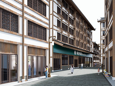 新中式中式其他商业建筑 城市更新 旧城改造