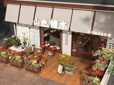 新中式茶餐厅 糖水铺门头