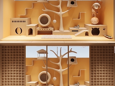 现代日式其他展厅 宠物空间 猫舍 动物房 宠物屋 空间设计