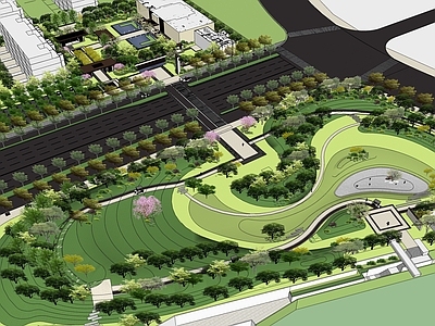 现代景观公园 公园景观 公园设计