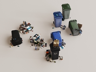 厨房用品 垃圾桶 厨余垃圾 袋子 盒子 废品